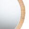 Baxton Studio Bella Modern Bohemian Natural Brown Mahognay Wood and Natural Rattan Round Mirror 226-13098-ZORO - alternate 2